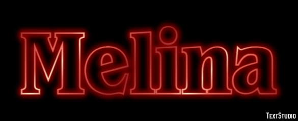 Melina Efecto de Texto