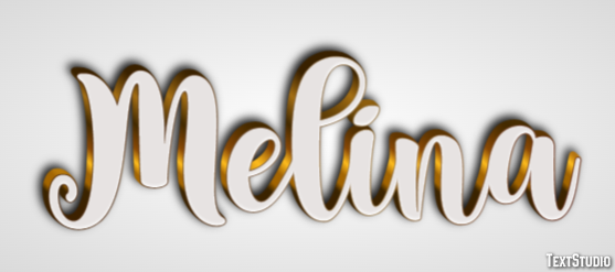 Melina Efecto de Texto