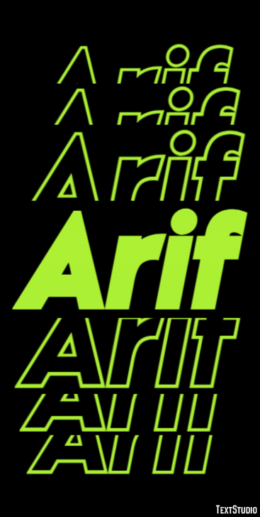 Arif Text Effect