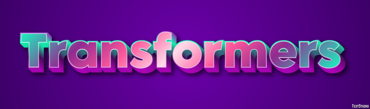 Transformers Text Effect