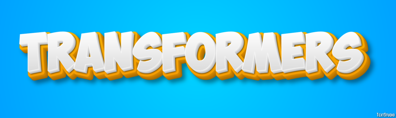 Transformers Text Effect