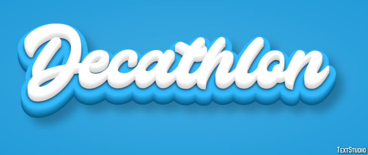 Decathlon Text effect