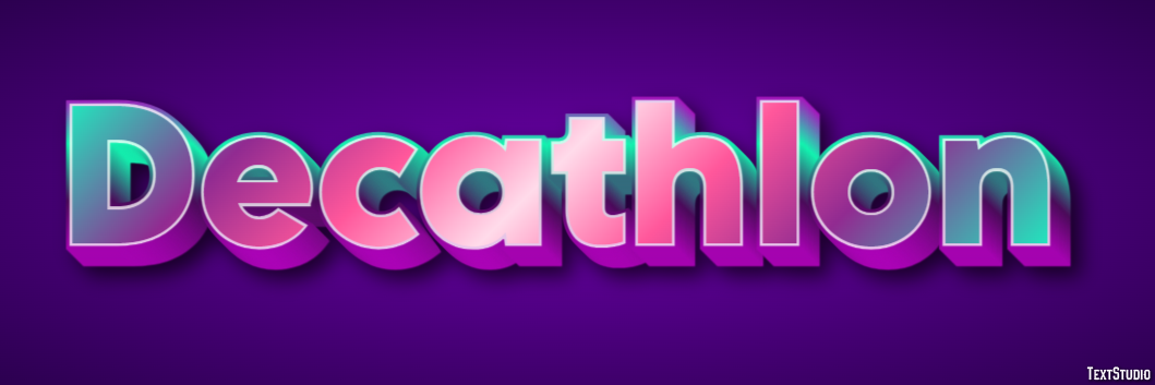 Decathlon Text effect