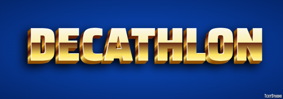 Decathlon Text effect
