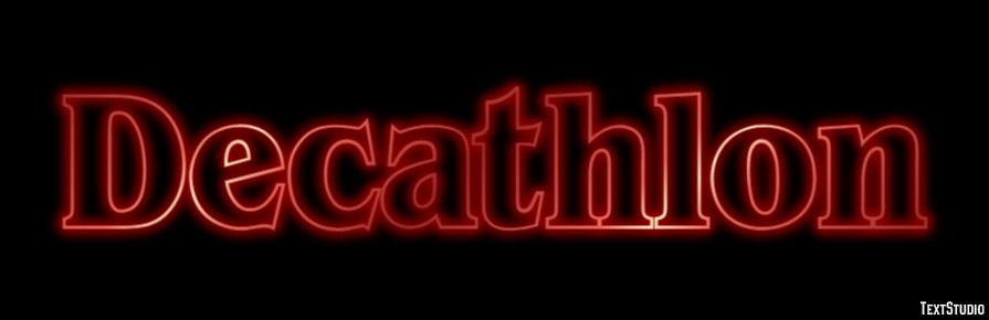 Decathlon Text effect
