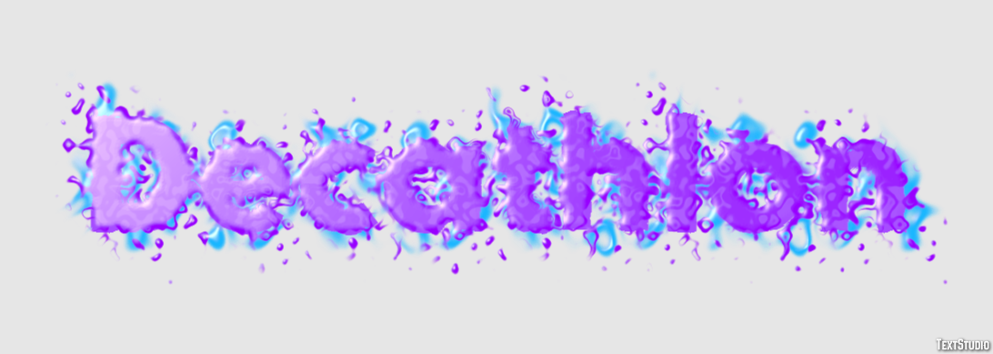 Decathlon Text effect