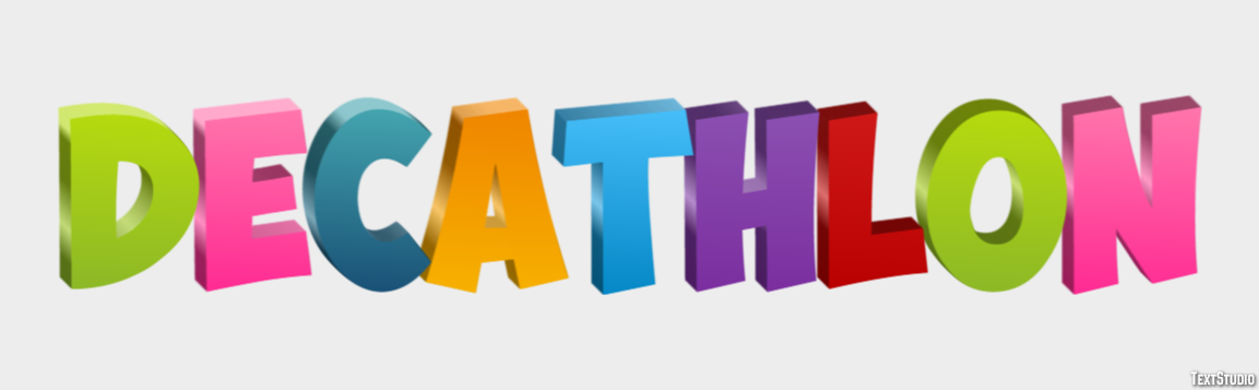 Decathlon Text effect