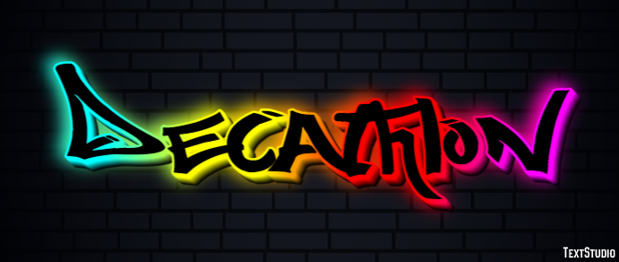 Decathlon Text effect