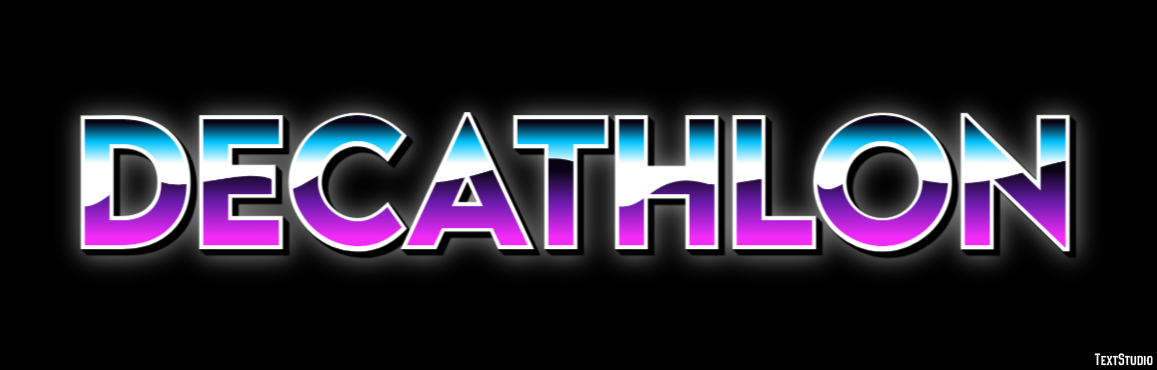 Decathlon Text effect