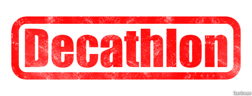 Decathlon Text effect