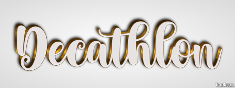 Decathlon Text effect