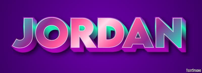 Jordan Efeito de texto
