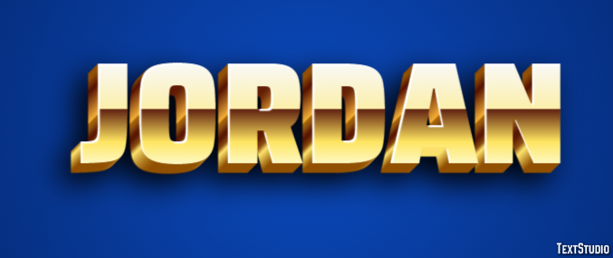 Jordan Efeito de texto