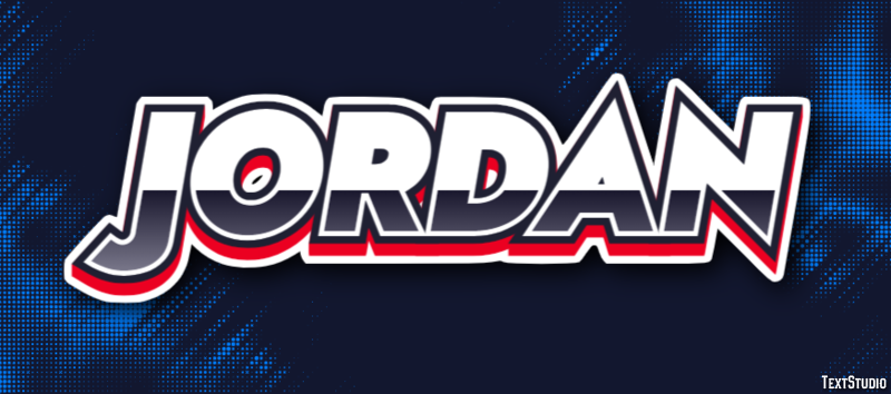 Jordan Texteffekt
