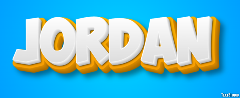 Jordan Efeito de texto