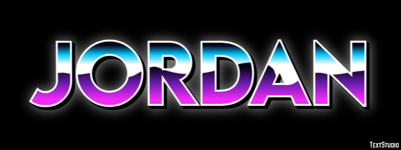 Jordan Efeito de texto