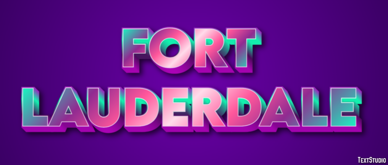 Fort Lauderdale Metin efekti