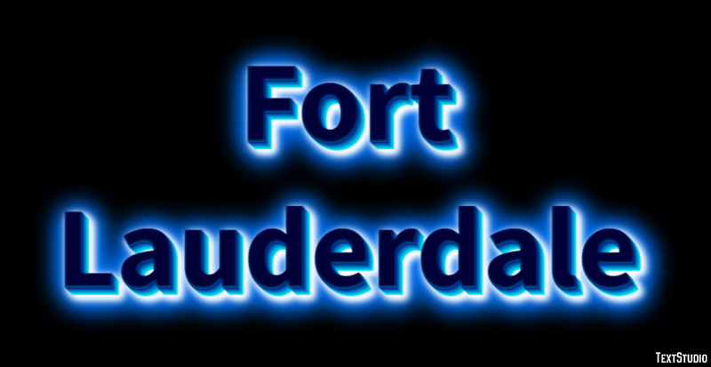 Fort Lauderdale Efeito de texto