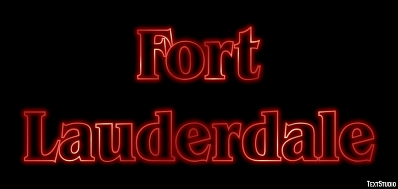Fort Lauderdale Efeito de texto