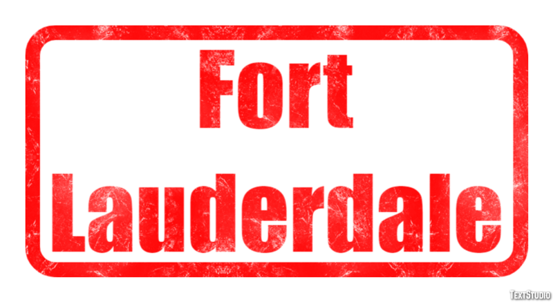 Fort Lauderdale Efeito de texto