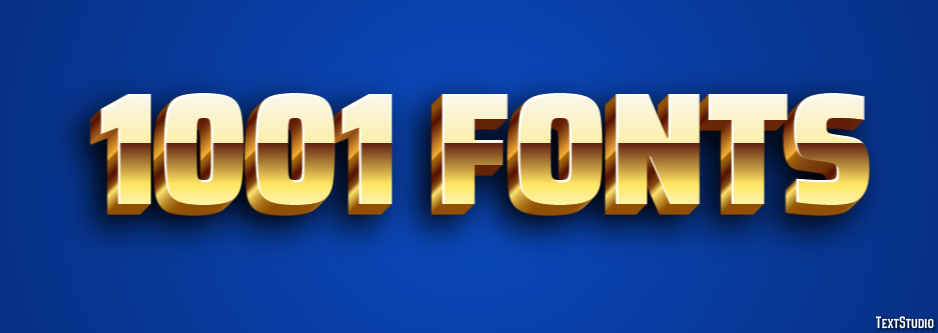 1001 Fonts Text Effect