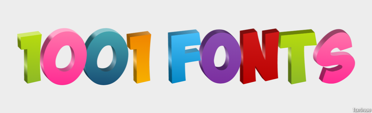 1001 Fonts Text Effect