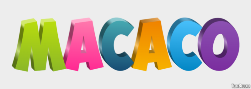 Macaco Tekst Effect