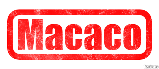 Macaco Tekst Effect