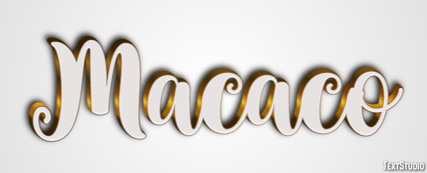 Macaco Tekst Effect