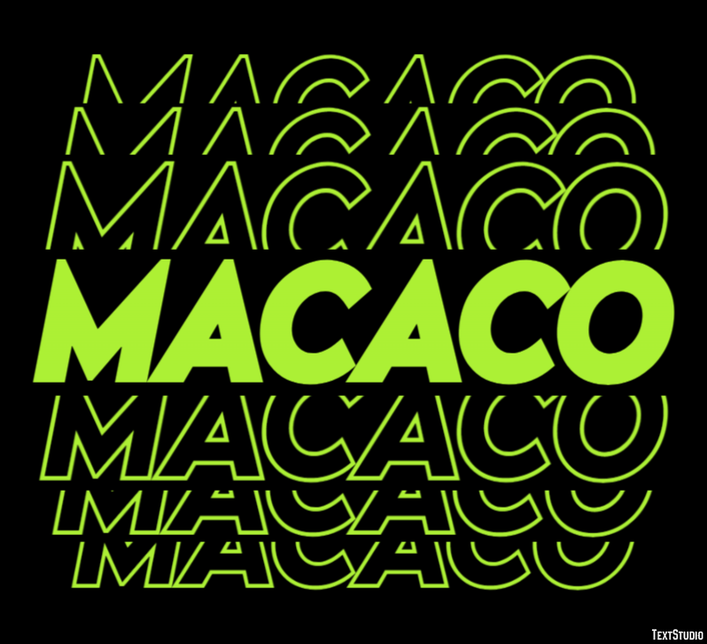 Macaco Text effect