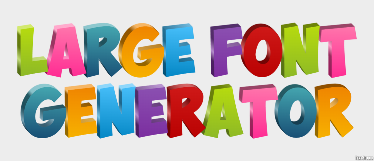 Large Font Generator Text Effect