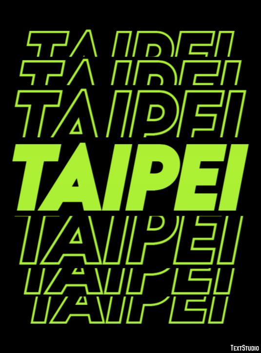 Taipei Efekt tekstowy