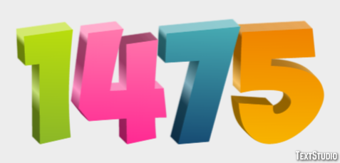 1475 Text effect