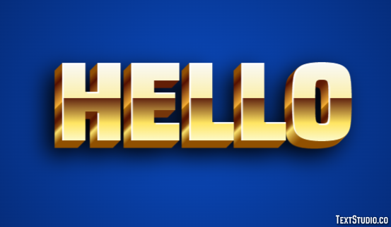 Hello Efecto de Texto