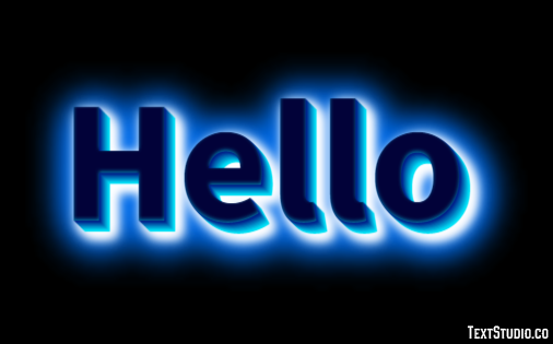Hello Efecto de Texto