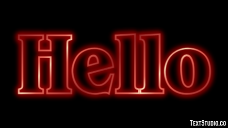 Hello Efecto de Texto
