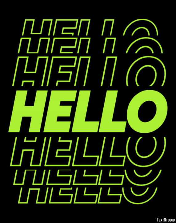Hello Efecto de Texto