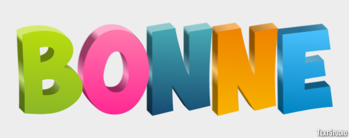 Bonne テキスト効果