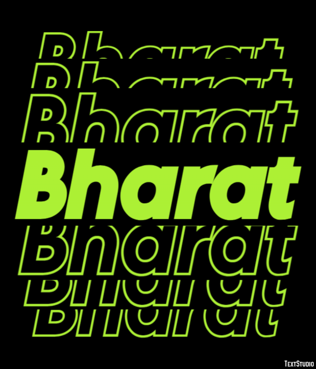 Bharat Texteffekt