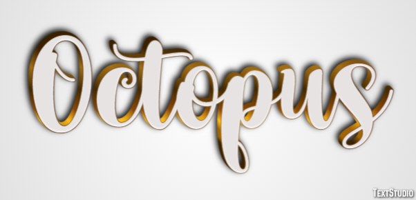 Octopus テキスト効果