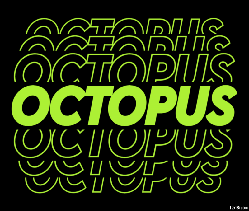 Octopus Text Effect