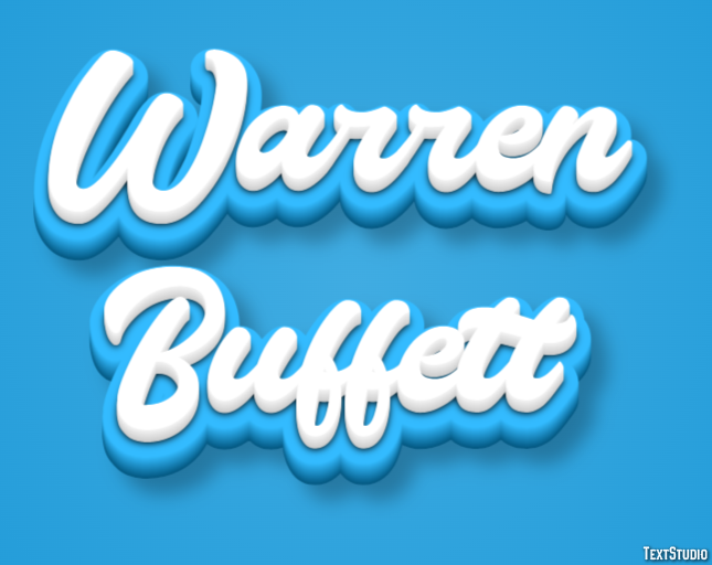 Warren Buffett Text Effect