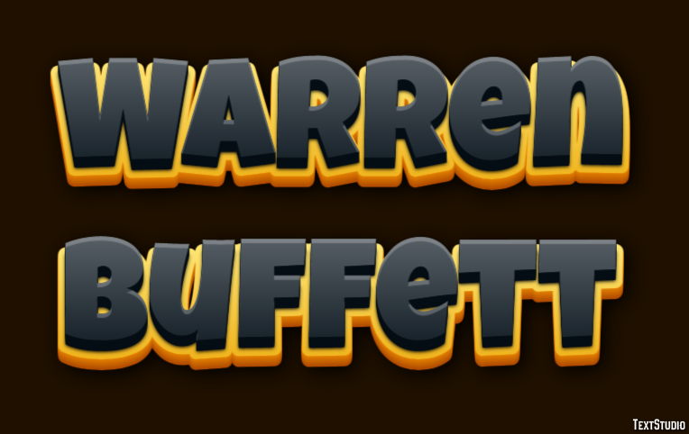 Warren Buffett Text Effect