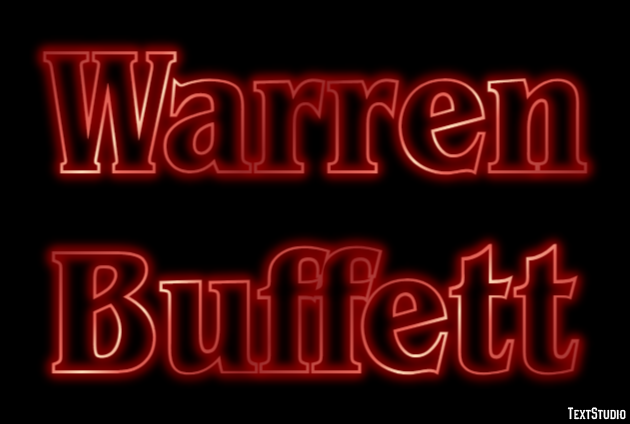 Warren Buffett Text Effect