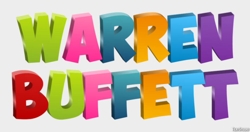 Warren Buffett Text Effect
