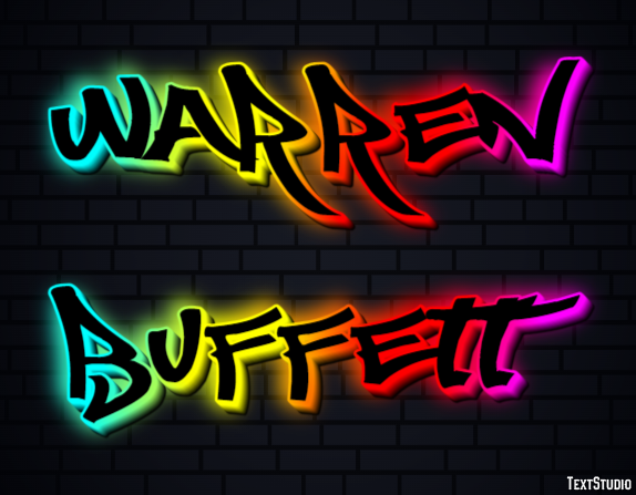 Warren Buffett Text Effect