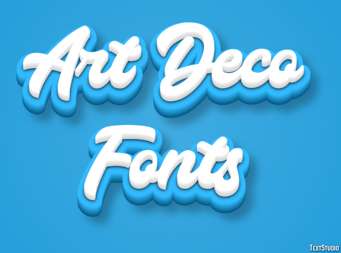 Art Deco Fonts Text Effect