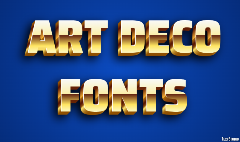 Art Deco Fonts Text Effect