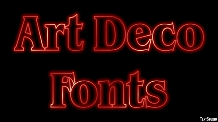 Art Deco Fonts Эффект текста