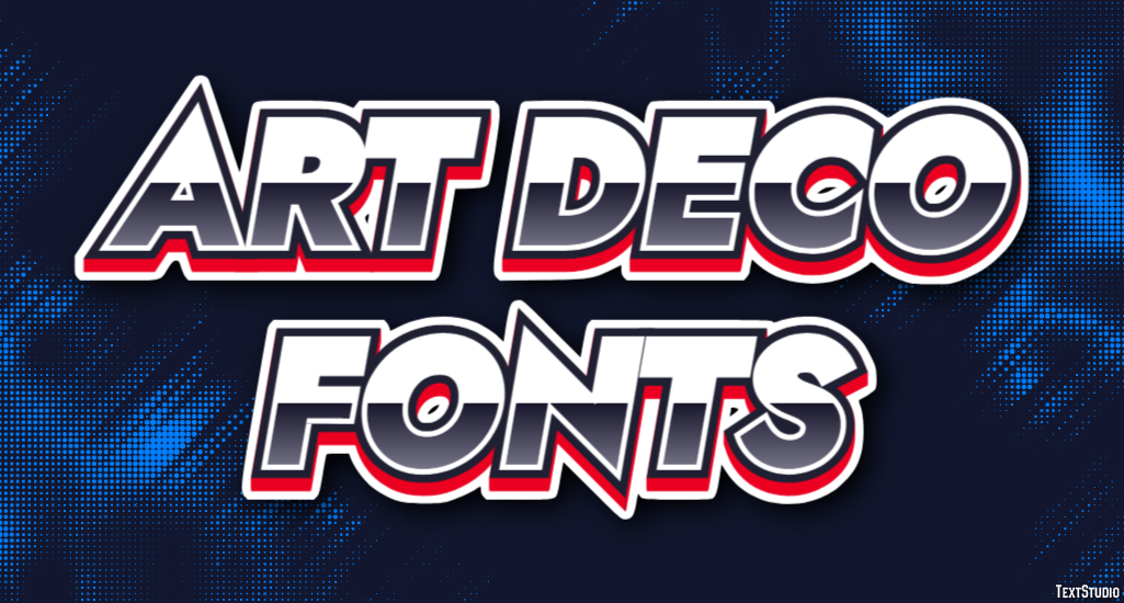 Art Deco Fonts Text Effect